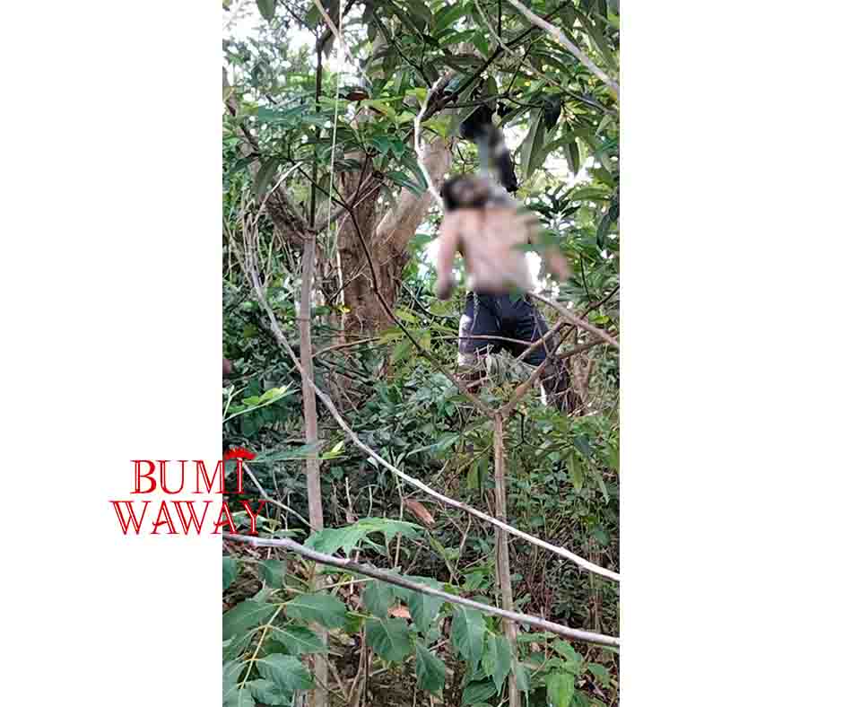 Pria Tanpa Identitas Gantung Diri