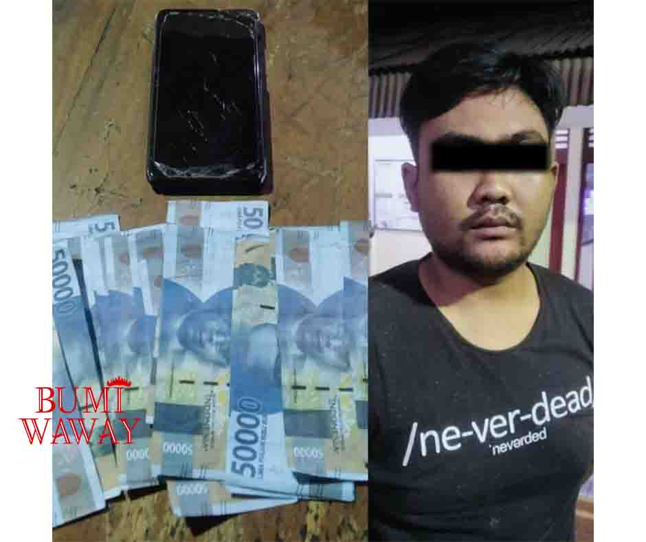 POLSEK KEDATON TANGKAP PENGEDAR UANG PALSU