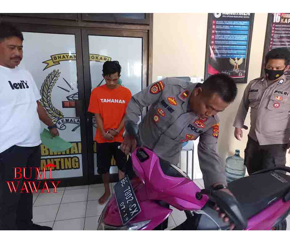 POLSEK KEMILING RINGKUS PENCURIAN DENGAN KEKERASAN