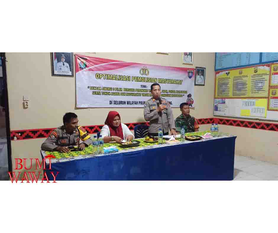 OPTIMALISASIKAN PEMOLISIAN MASYARAKAT, SAT BINMAS POLRESTA BANDARLAMPUNG DIALOG HADIRKAN 3 PILAR