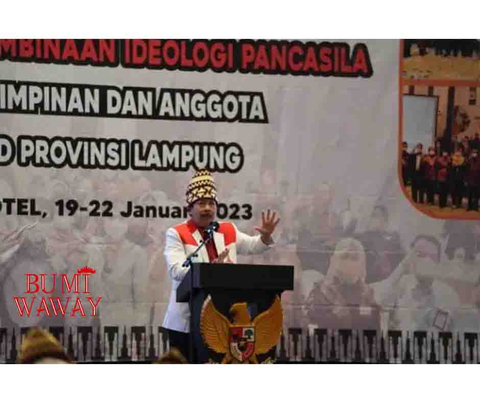 85 ANGGOTA DPRD LAMPUNG DAPAT PEMBEKALAN PEMBINAAN IDEOLOGI PANCASILA