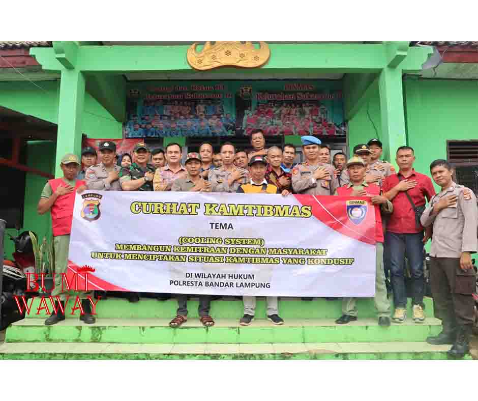 POLRESTA BANDARLAMPUNG GELAR KEGIATAN PEMBINAAN DAN PENYULUHAN CURHAT KAMTIBMAS