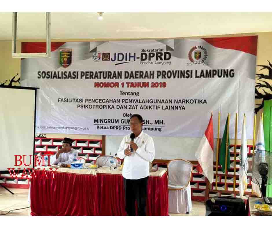 MINGRUM GUMAY GELAR KEGIATAN SOSIALISAI PERATURAN DAERAH (SOSPERDA) NO. 1 TAHUN 2019