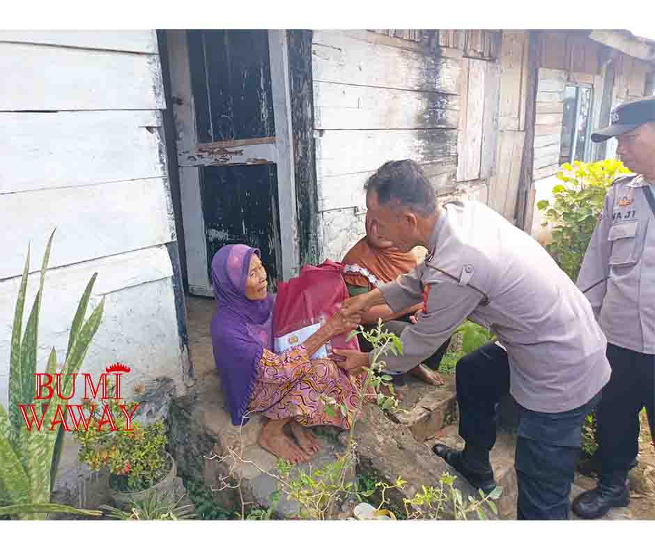 RAMADHAN BERBAGI, POLSEK KEDATON SALURKAN BANTUAN SEMBAKO