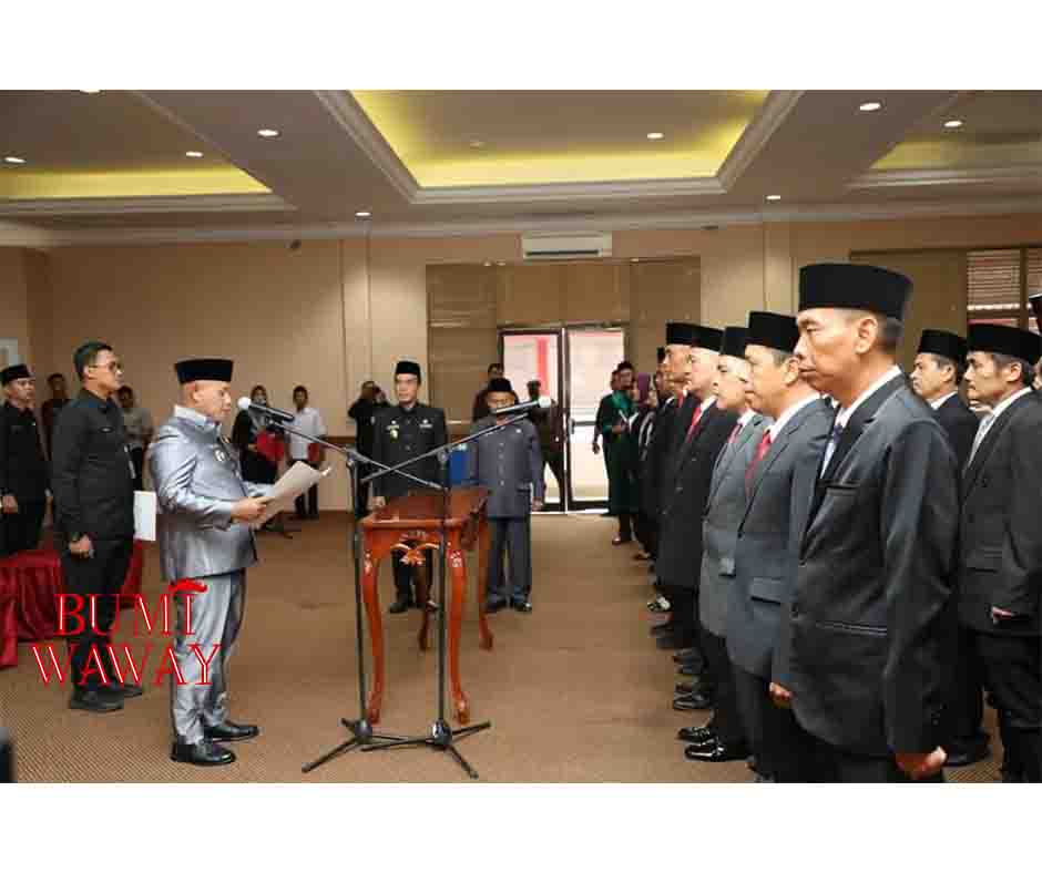 BUPATI NANANG ERMANTO LANTIK 22 ORANG PEJABAT STRUKTURAL LAMPUNG SELATAN