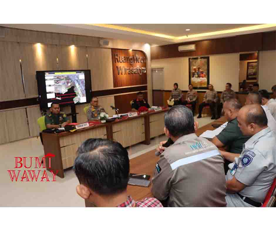 POLRESTA BANDARLAMPUNG GELAR RAKOR BAHAS PERSIAPAN MUDIK LEBARAN TAHUN 2023