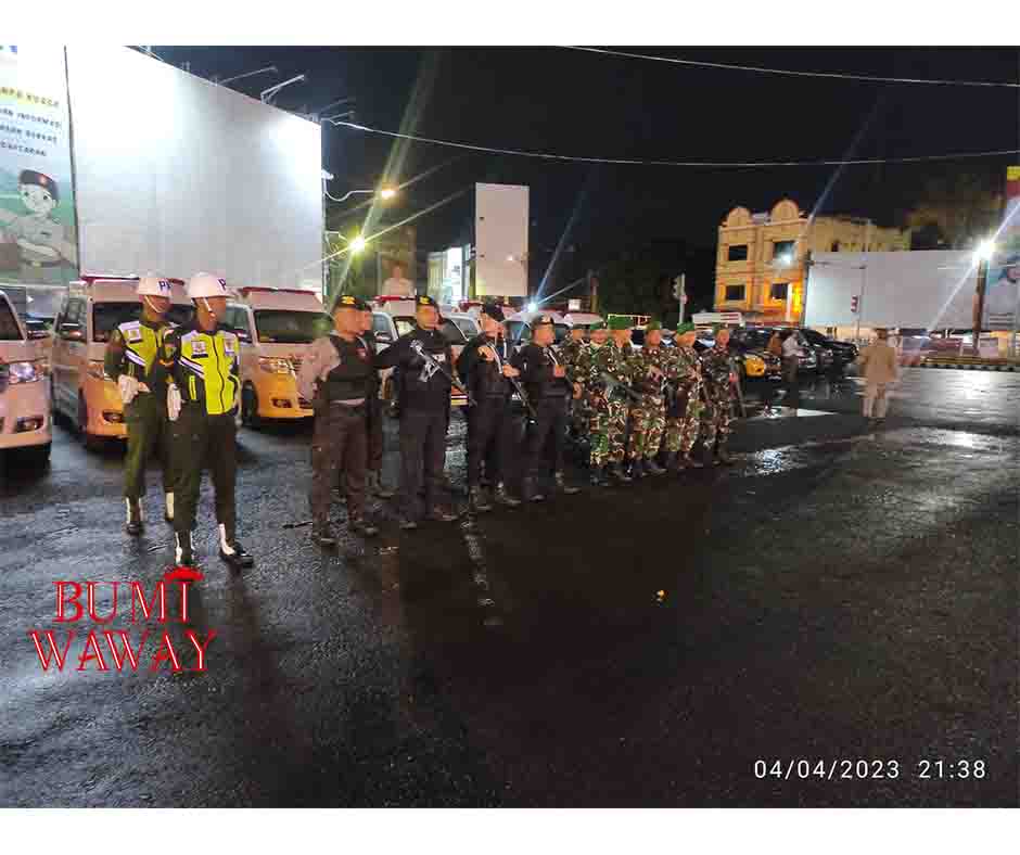 TNI – POLRI KOTA BANDARLAMPUNG GELAR PATROLI GABUNGAN