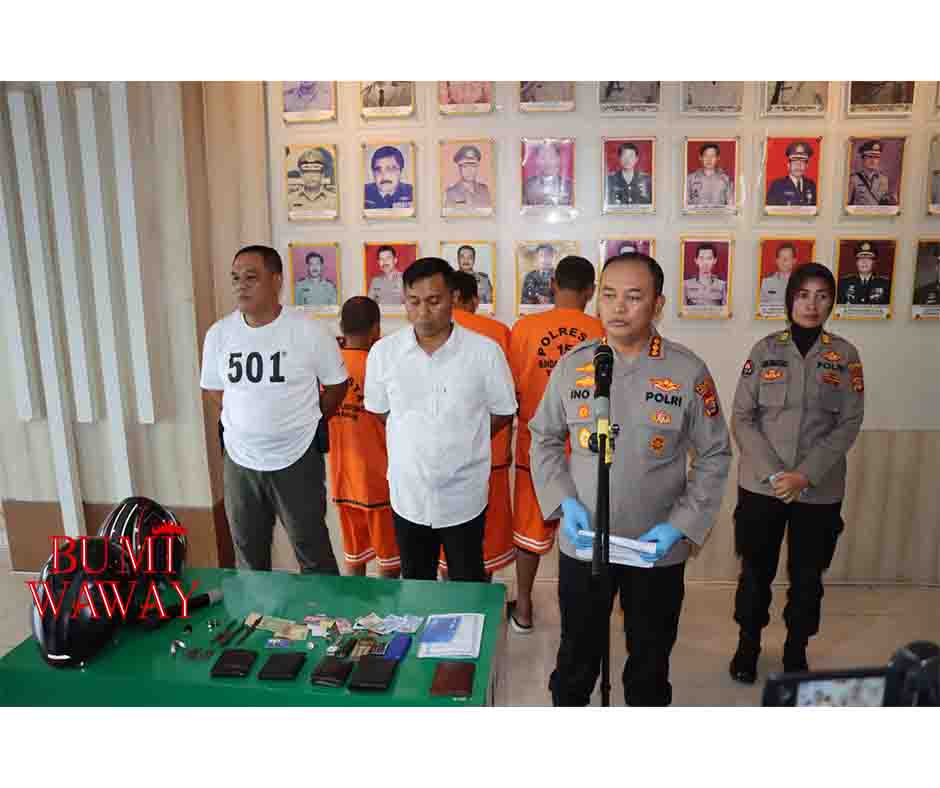 POLRESTA TANGKAP KOMPLOTAN PENCURI SPESIALIS PECAH KACA MOBIL