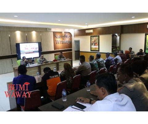 POLRESTA BANDARLAMPUNG GELAR RAKOR PENGAMANAN KONSER SLANK