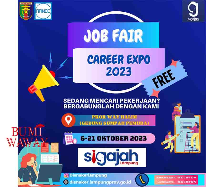 GELAR PEKAN RAYA 2023, PEMPROV LAMPUNG FASILITASI PENCARI KERJA MELALUI JOB FAIR