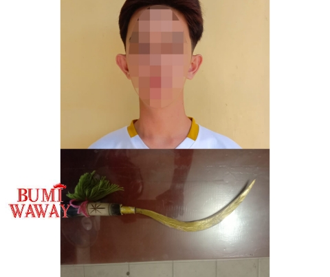 POLSEK SUKARAME AMANKAN SEORANG PELAJAR ASAL TANJUNG BINTANG