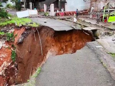 Longsor di Pekon Karang Agung Putuskan Akses Jalan, Warga Diminta Waspada