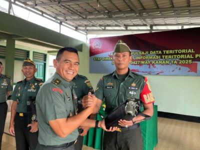 Pgs. Dandim 0427/Way Kanan Sambut Kedatangan Tim Pusterad, Tinjau Lahan Ketahanan Pangan di Kampung Panca Negeri