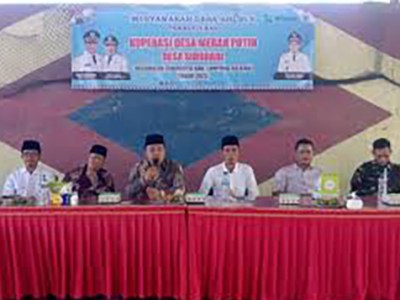 Agus Sujatmiko Pimpin Kopdes Merah Putih Desa Sidodadi