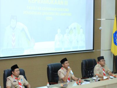 FKIP Unila Gelar Pelatihan Kepramukaan III, Tekankan Pembentukan Karakter Mahasiswa Baru