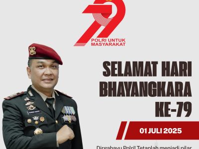 Kepala BNNK Lampung Selatan Ucapkan Selamat HUT ke-79 Bhayangkara: “Polri Selalu untuk Masyarakat”