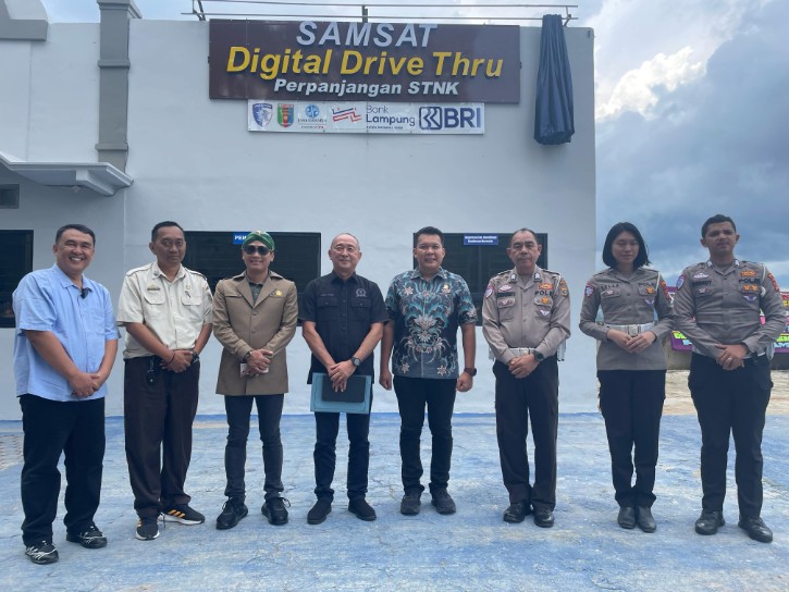 Komisi III DPRD Lampung Tinjau Persiapan Pelayanan Samsat Drive Thru