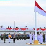 Merah Putih Diturunkan Khidmat, HUT ke-80 RI di Menara Siger Jadi Sejarah di Ujung Sumatera