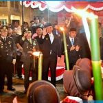 Lautan Obor Terangi Malam Kalianda, Semarak HUT ke-80 RI di Lampung Selatan