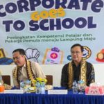 Dinas Pendidikan dan Dinas Tenaga Kerja Pemprov Lampung Tandatangani Komitmen Bersama Program Corporate Goes to School dengan Forum CSR Lampung di SMKN 1 Natar