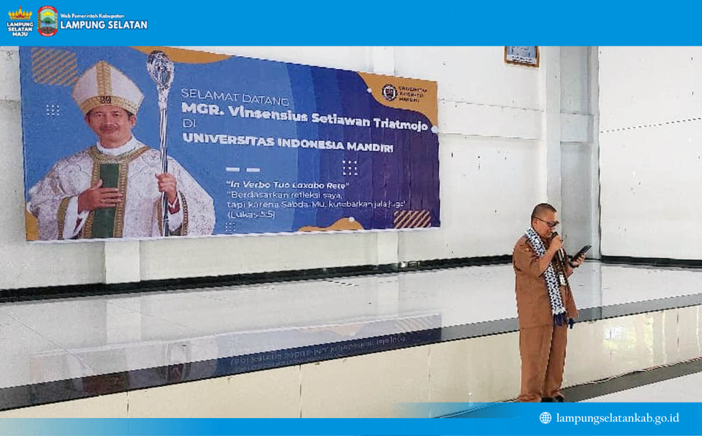 Pemkab Lampung Selatan Sambut Kunjungan Uskup Tanjung Karang ke Universitas Indonesia Mandiri