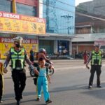 Satlantas Polres Tanggamus Siaga di Titik Rawan Pagi, Arus Lalu Lintas Terpantau Lancar