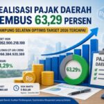Realisasi Pajak Daerah Lampung Selatan Capai 63,29 Persen, BPPRD Optimistis Target Rp262,9 Miliar Tercapai